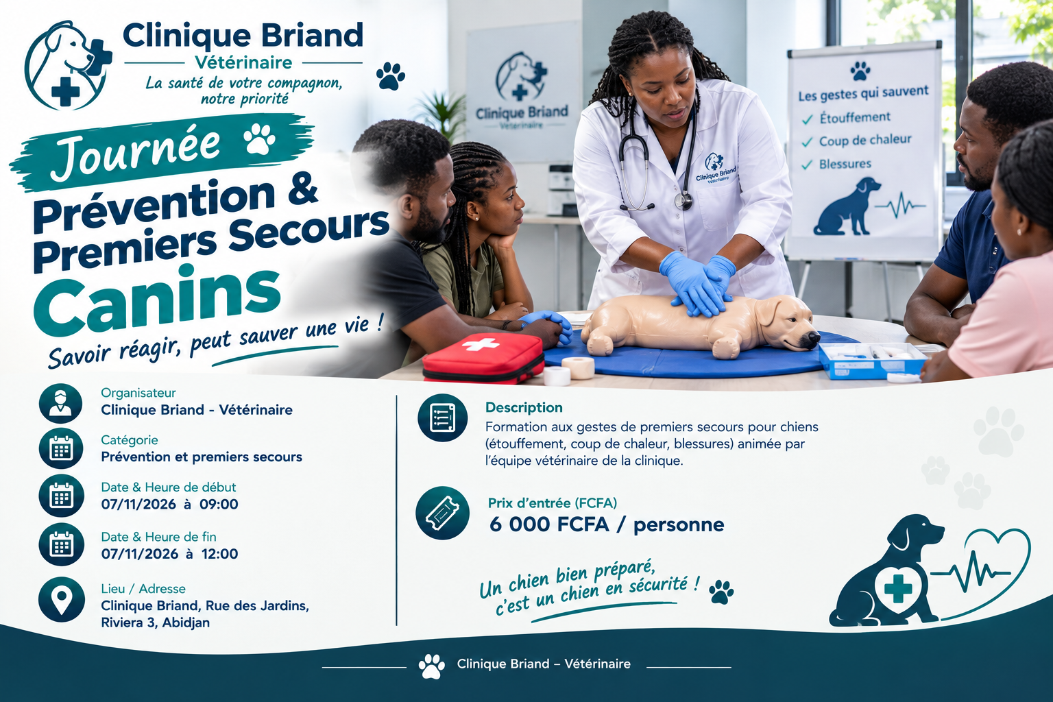 Journée Prévention & Premiers Secours Canins